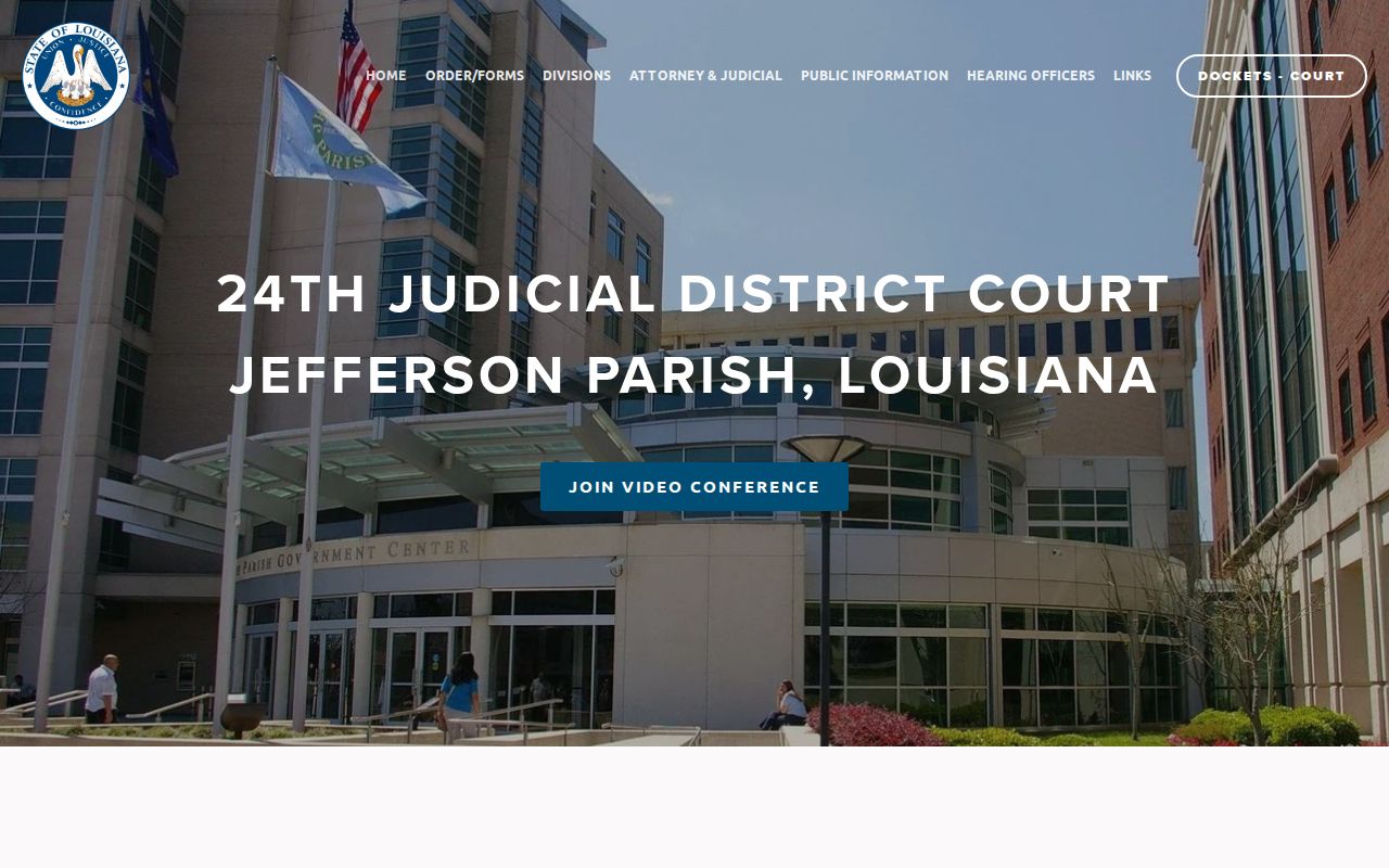 Jefferson Parish criminal court cases Twenty-Fourth Judicial District Court