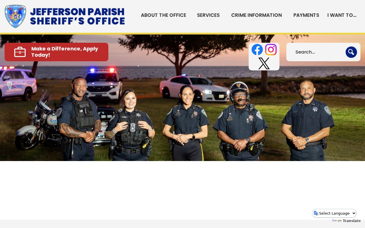Jefferson Parish criminal records sheriff services